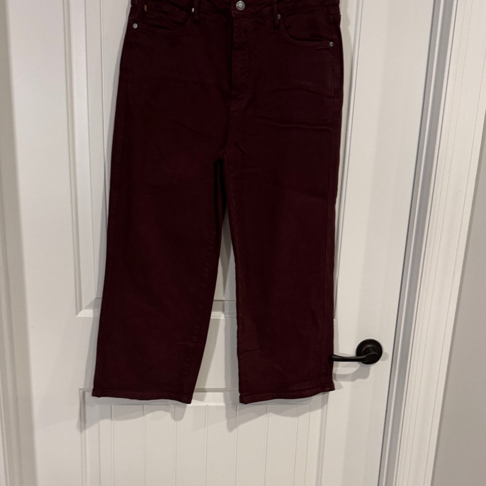 Judy Blue Maroon Cropped Denim Pants